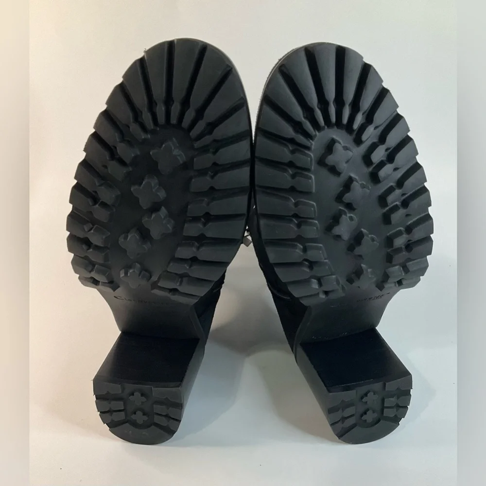 La Canadienne Parkera Women's Black Suede Lace Up Zip Casual Mid Boots - Picture 10 of 11